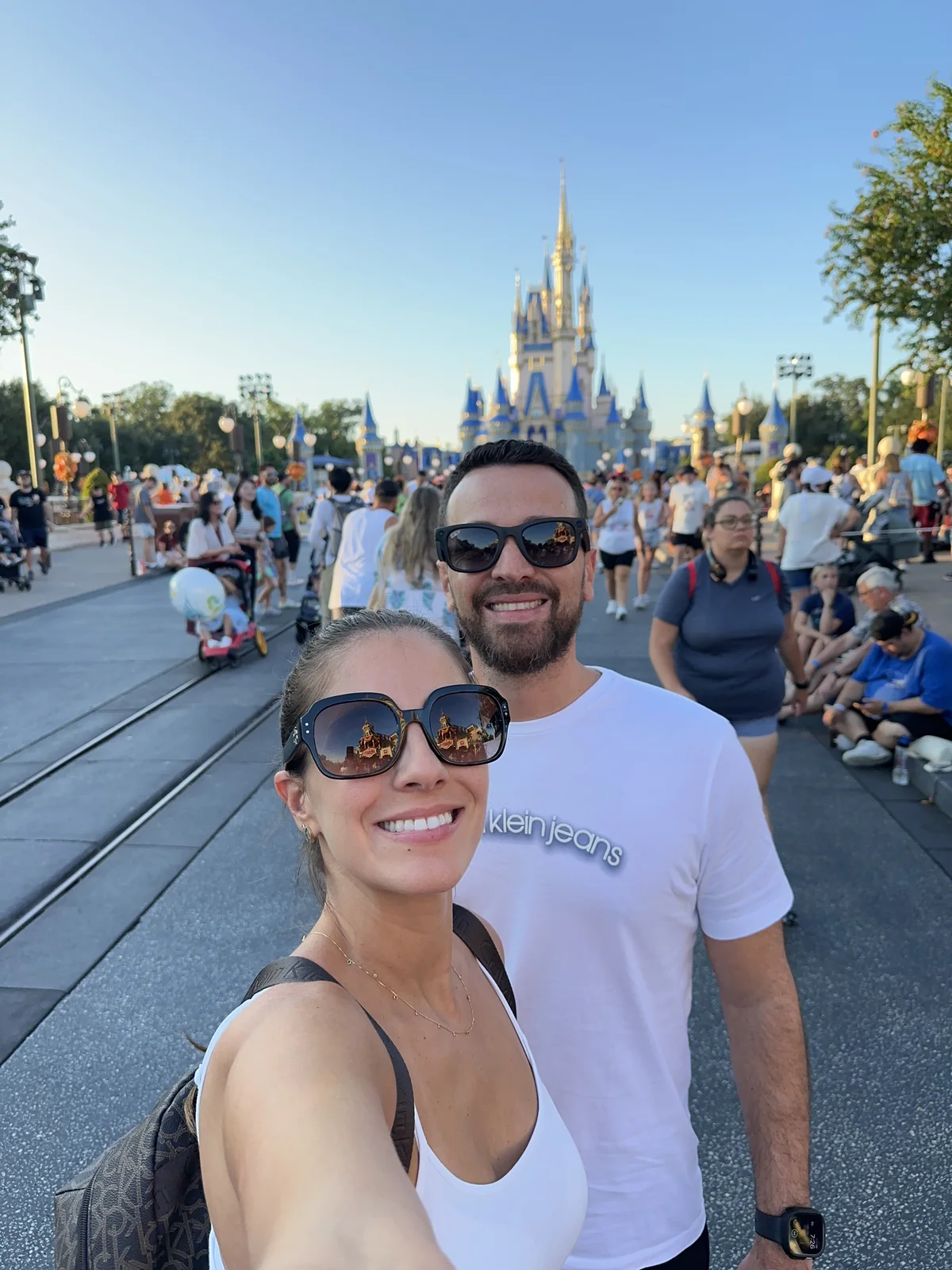 Patrícia e Léo em Orlando antes da mudança para a Itália
